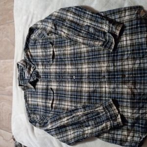 Carhartt XL Tall Plaid Button Down Shirt Men b9